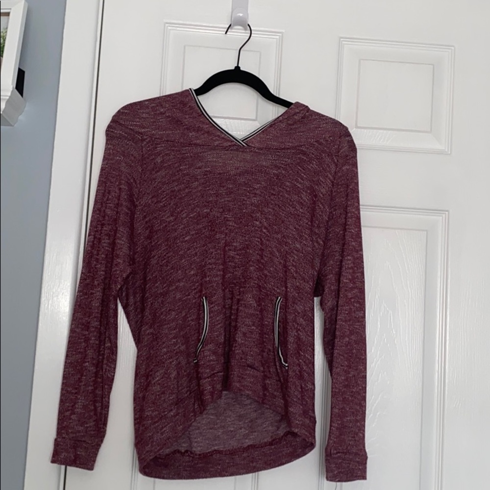 Wish&Whim Maroon Hooded Sweatshirt